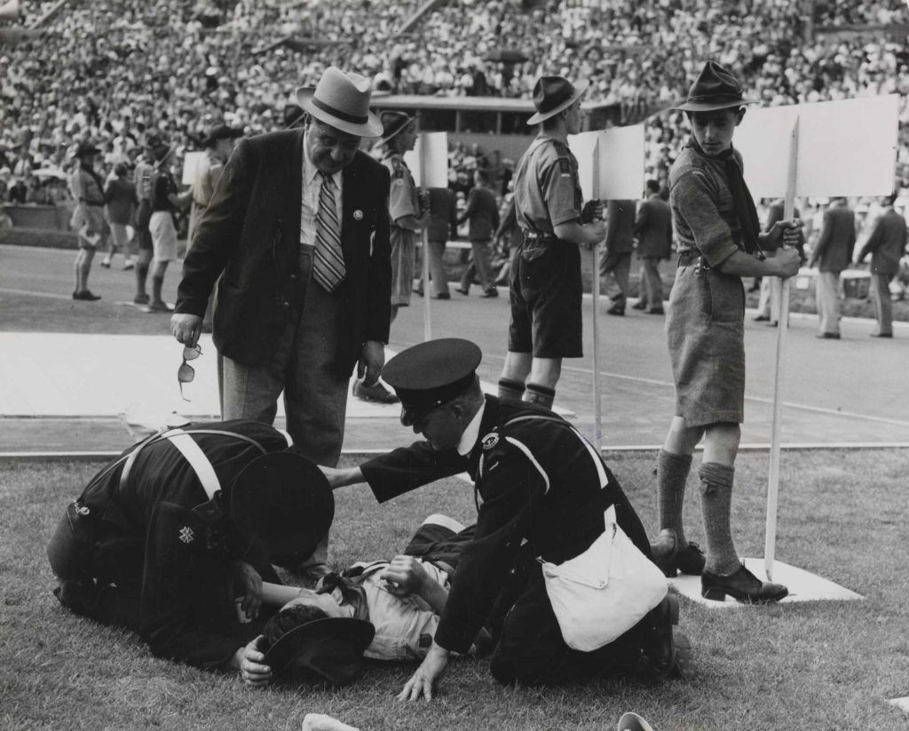 Harcerz, który zemdlał w upale, był pierwszą „ofiarą” Igrzysk Olimpijskich w 1948 roku.