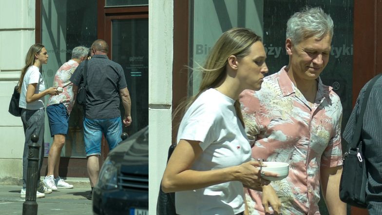 Aleksandra i Michał Żebrowscy załatwiają sprawunki na mieście