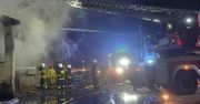 Pożar stolarni w Radzyniu Podlaskim. W akcji 11 zastępów straży pożarnej