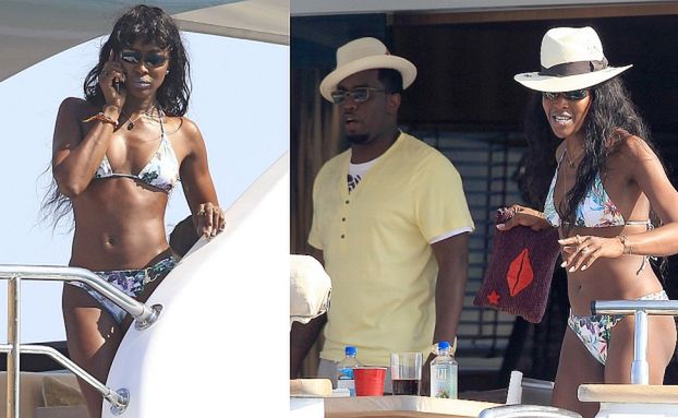 Naomi Campbell i Puff Daddy razem na jachcie! (ZDJĘCIA)