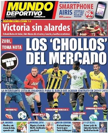 Okładka niedzielnego Mundo Deportivo