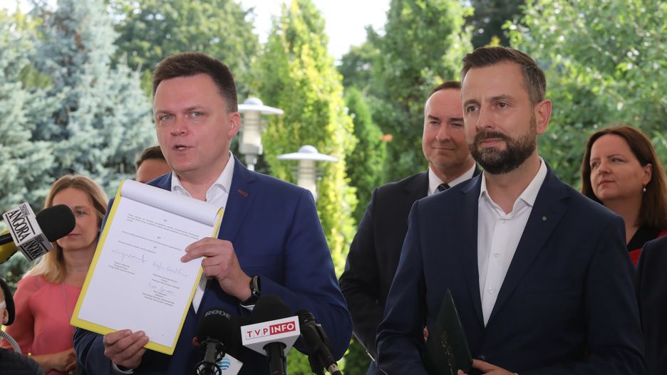 Szymon Hołownia i Władysław Kosiniak-Kamysz