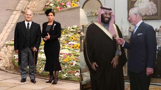 Księżniczka Haya, która uciekła od męża, przyleciała na pogrzeb Elżbiety II. Jej były małżonek spotkał się z Karolem... (ZDJĘCIA)