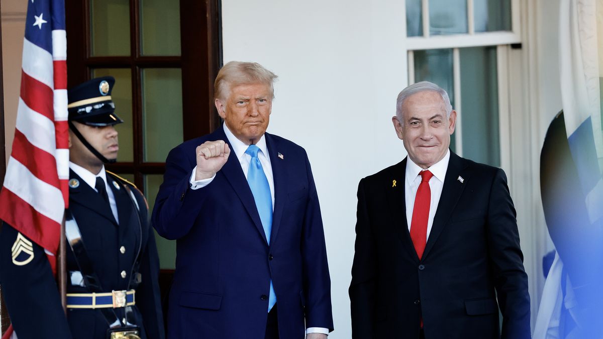 President Trump Meets With Visiting Israeli PM Netanyahu At The White House
WASHINGTON, DC - FEBRUARY 04: U.S. President Donald Trump greets Israeli Prime Minister Benjamin Netanyahu as he arrives at the White House on February 04, 2025 in Washington, DC. Netanyahu is the first foreign leader to visit Trump since he returned to the White House last month. (Photo by Chip Somodevilla/Getty Images)
Chip Somodevilla
bestof, topix
