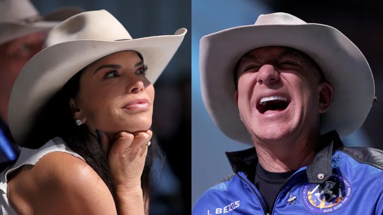 Jeff Bezos wita się z ukochaną Lauren Sanchez po powrocie z kosmosu