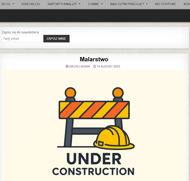 W budowie jest dział o malarstwie