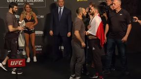 UFC Sankt Petersburg: gorąco na ważeniu. Antigułow popchnął Oleksiejczuka! (wideo)
