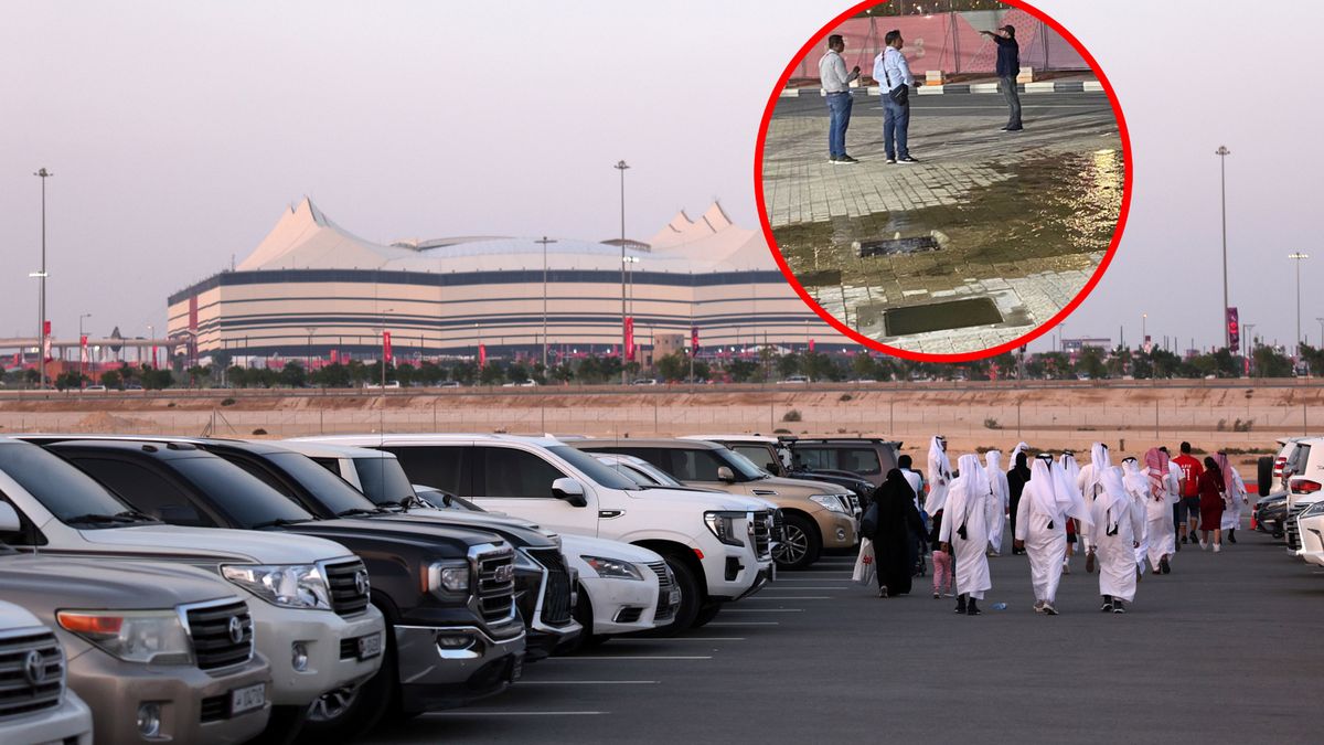 Stadion w Katarze i awaria studzienek kanalizacyjnych
