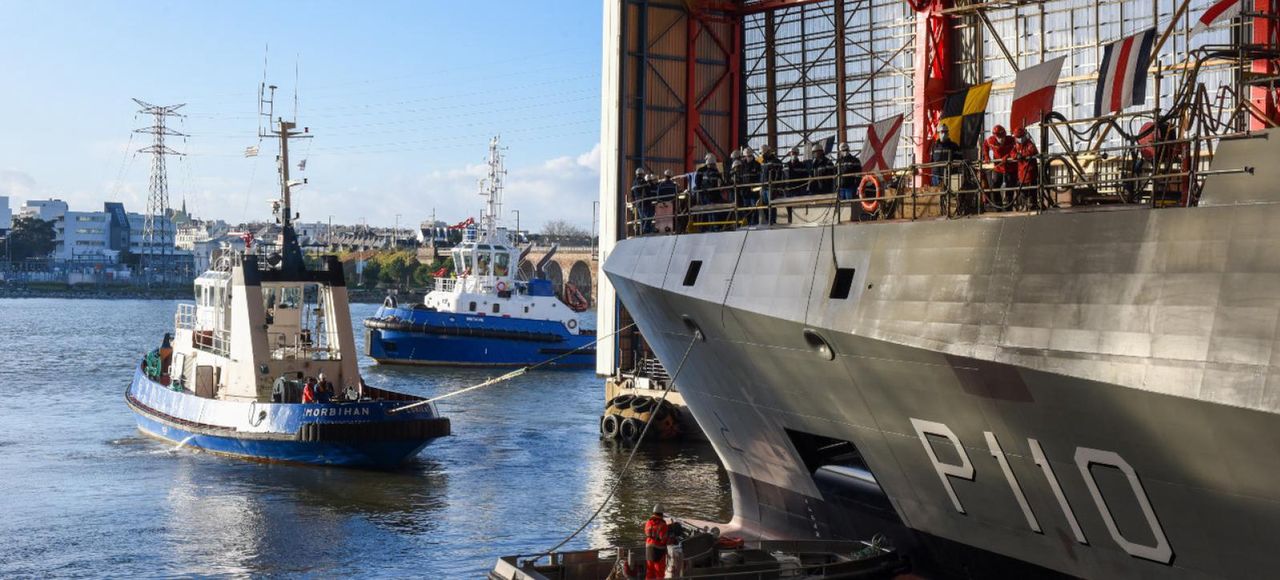 Zwodowana została pierwsza z zamówionych korwet. Francuski Gowind trafi do ZEA