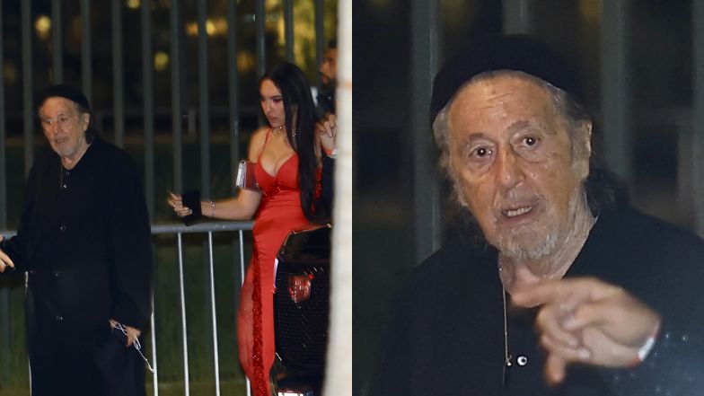 Al Pacino i Noor Alfallah opuszczają imprezę 