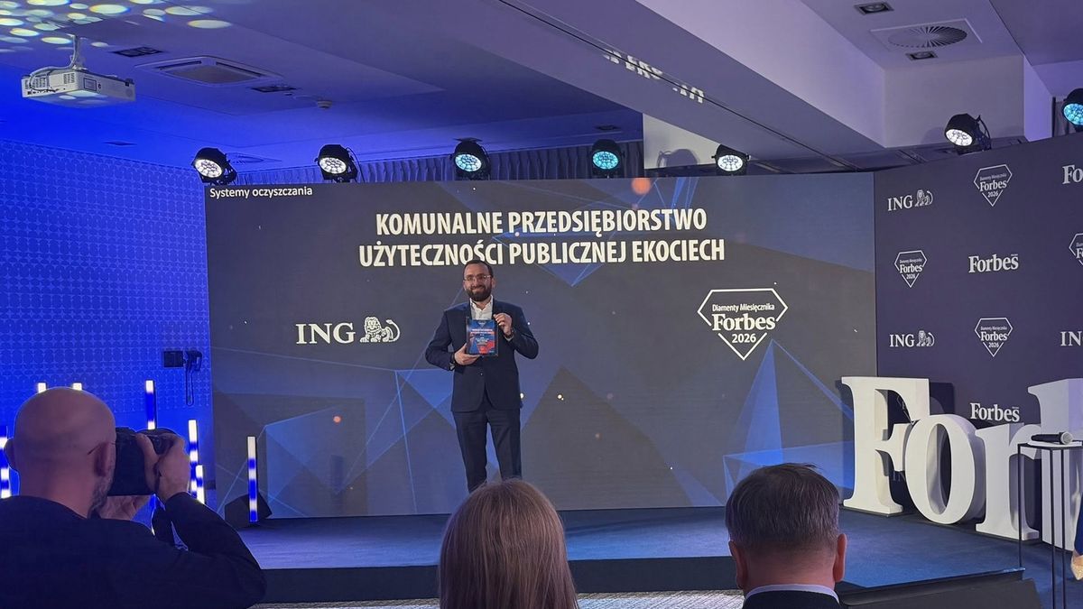 Wojciech Klabun odbiera Diament Forbesa 