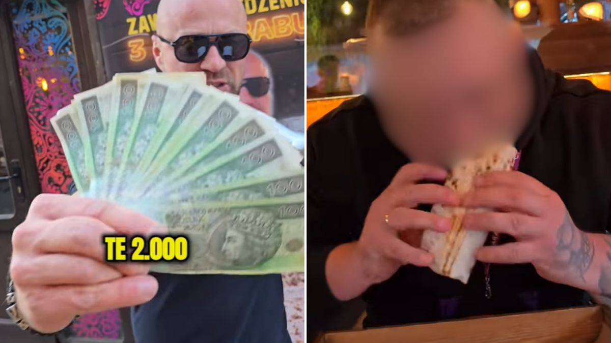 Zawody w jedzeniu kebabów na czas.