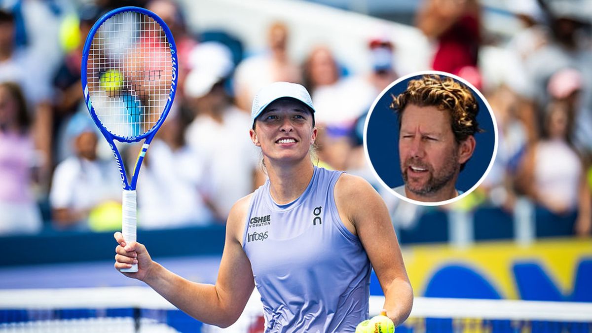   / Robert Prange/Getty Images / Na zdjęciu: Iga Świątek i Wim Fissette (w kółeczku)