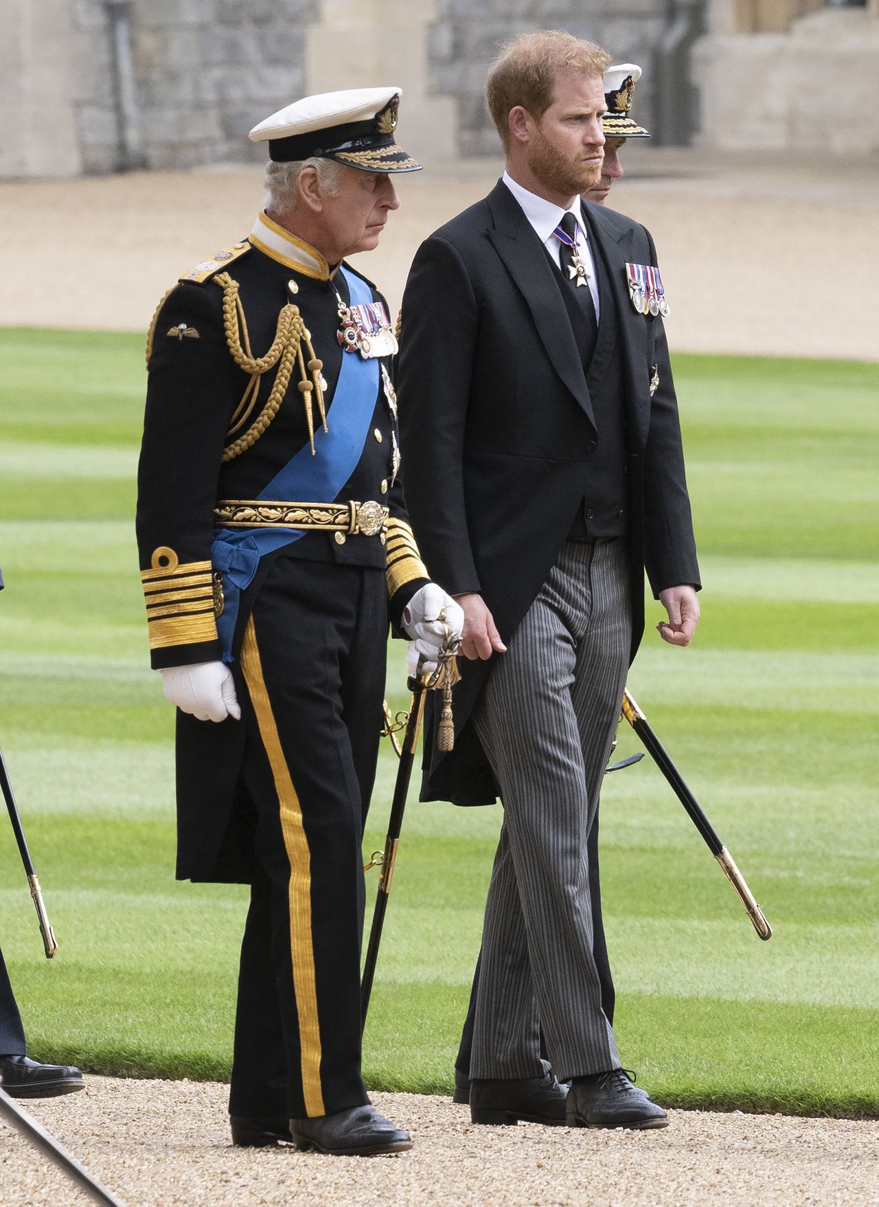 King Charles III and Prince Harry