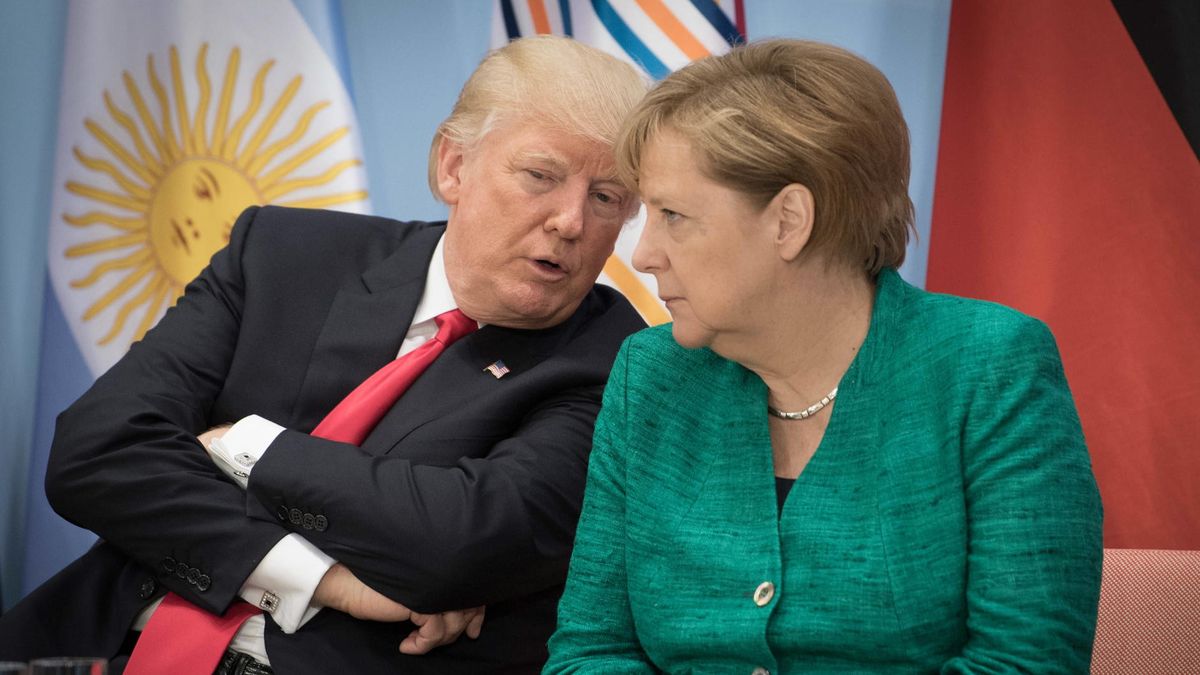 Angela Merkel i Donald Trump