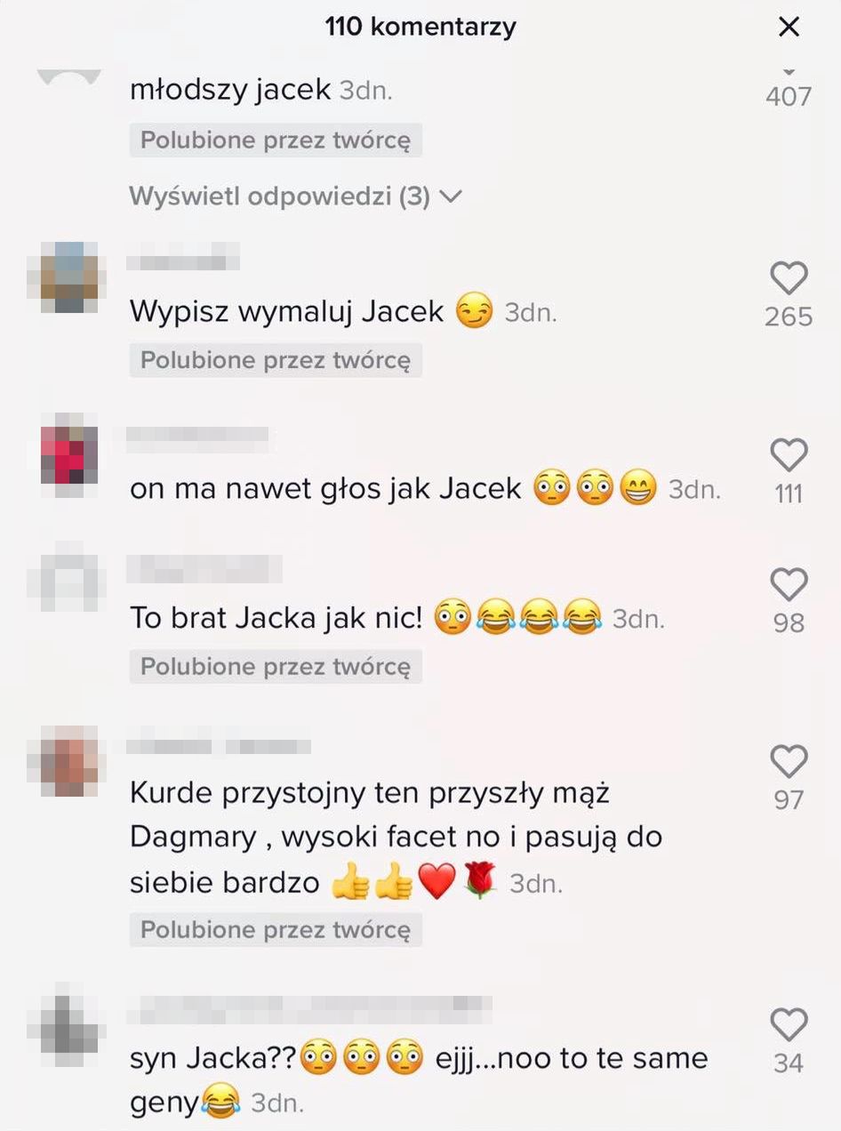 Komentarze pod nagraniem Dagmary Kaźmierskiej