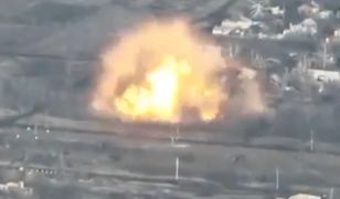 Potężna eksplozja pod Bachmutem. Rosyjska 2S9 Nona zrównana z ziemią