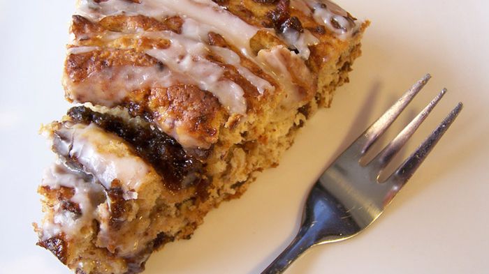 Ciasto kawowo-cynamonowe z polewą (niewzbogacone)