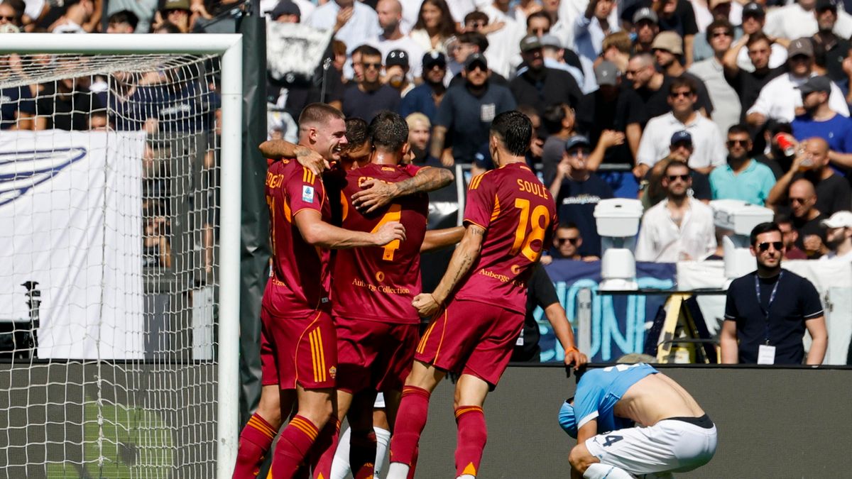 PAP/EPA / Fabio Frustaci / Mecz Serie A: Lazio - AS Roma
