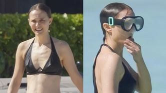 Natalie Portman nurkuje w bikini podczas rodzinnego urlopu. Życie singielki jej służy?