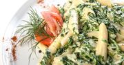Makaron ze szpinakiem i ricottą