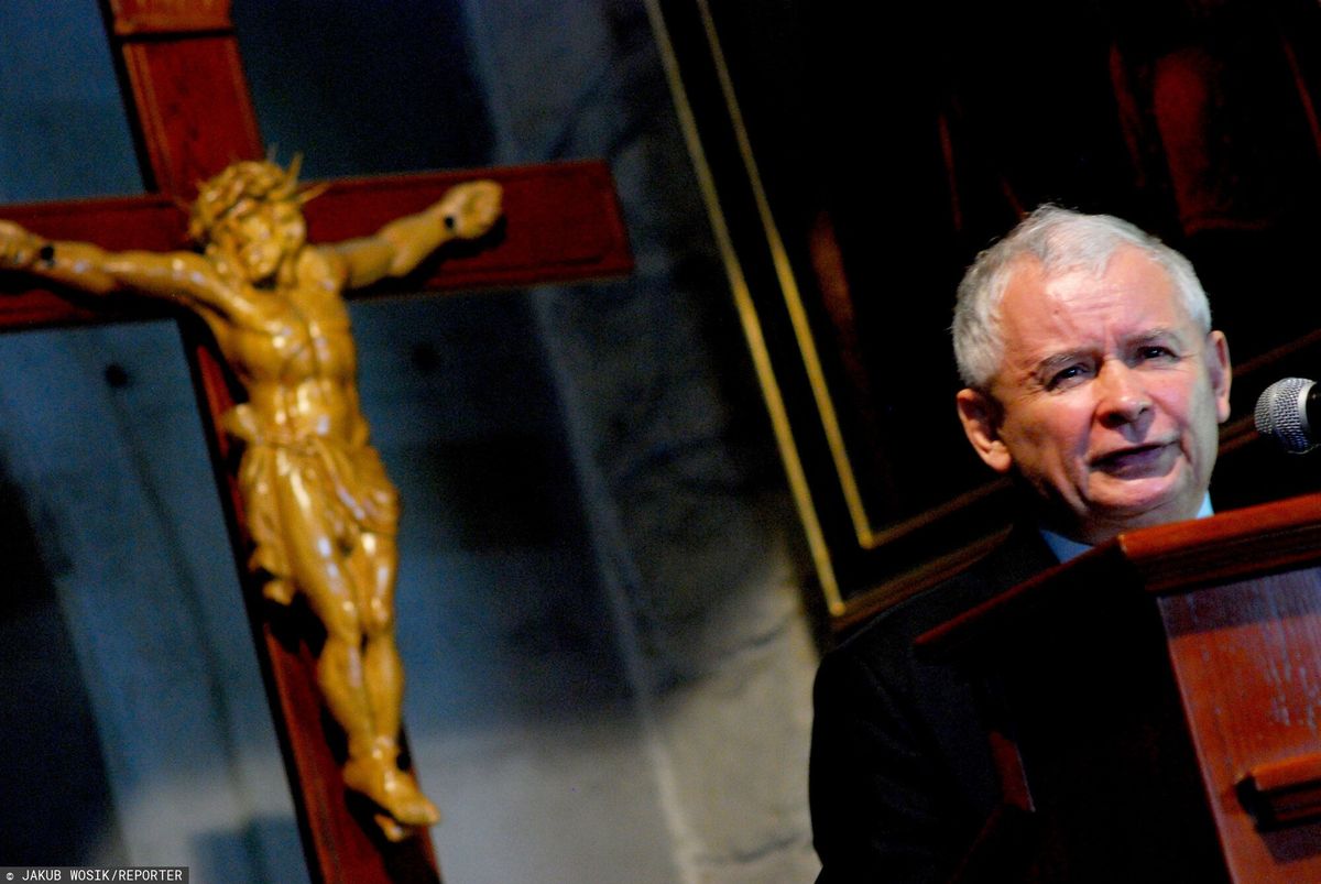 Jarosław Kaczyński na Jasnej Górze w czasie Kongresu Katolików "Stop ateizacji"
