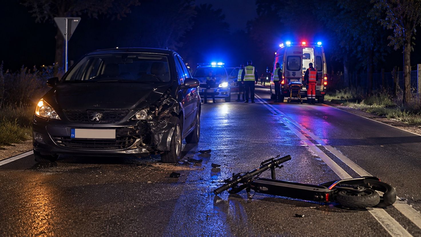 15-latek w bardzo ciężkim stanie po wypadku pod Białośliwiem