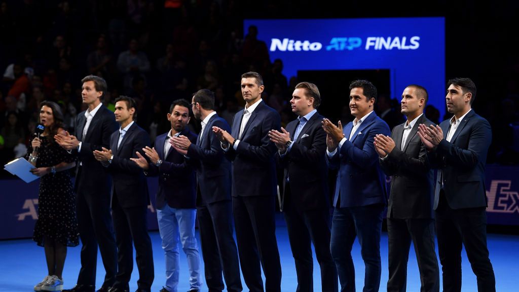 Zdjęcie okładkowe artykułu: Getty Images /  / Na zdjęciu: tenisiści podczas ceremonii na ATP Finals (Marcin Matkowski czwarty z prawej)