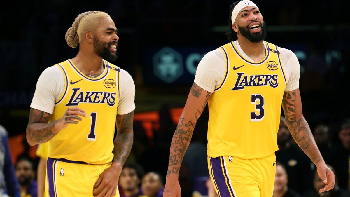 Getty Images / Harry How/Getty Images / D'Angelo Russell i Anthony Davis