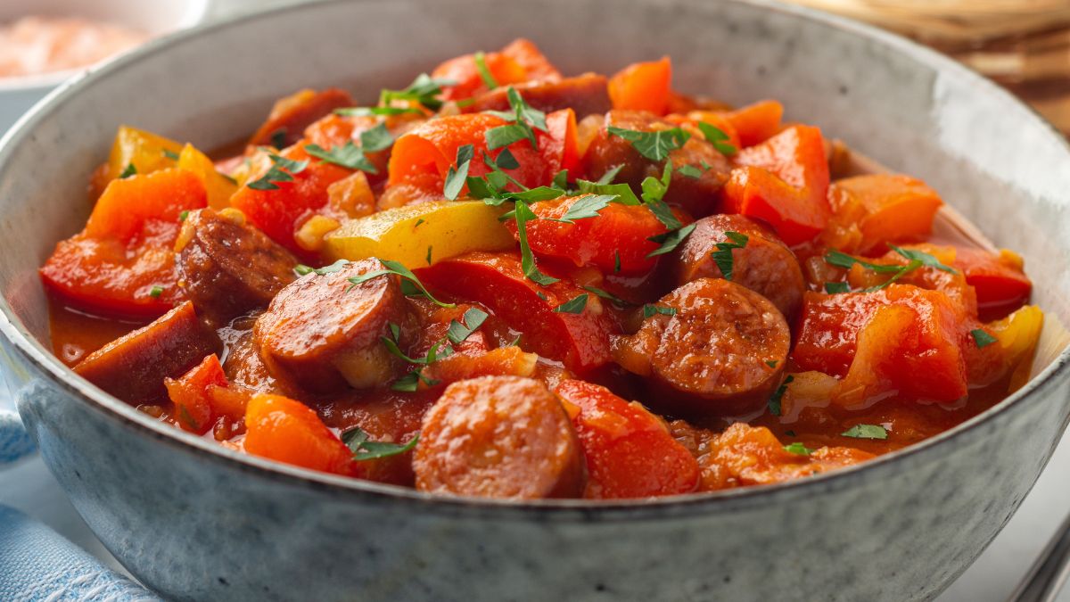 Węgierskie leczo – bez cukinii i pieczarek