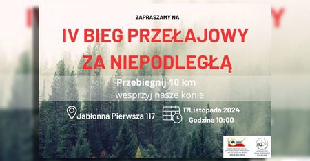 Pobiegnij z AKJ. IV edycja Biegu za Niepodległą z Akademickim Klubem Jeździeckim