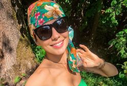 Dorota Gardias zachwyca w zielonym bikini. Internauci martwią się o jej zdrowie