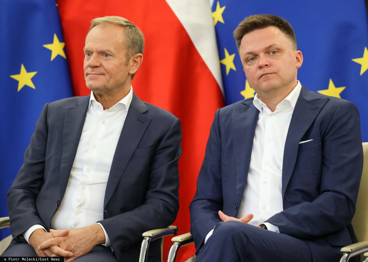 Donald Tusk i Szymon Hołownia