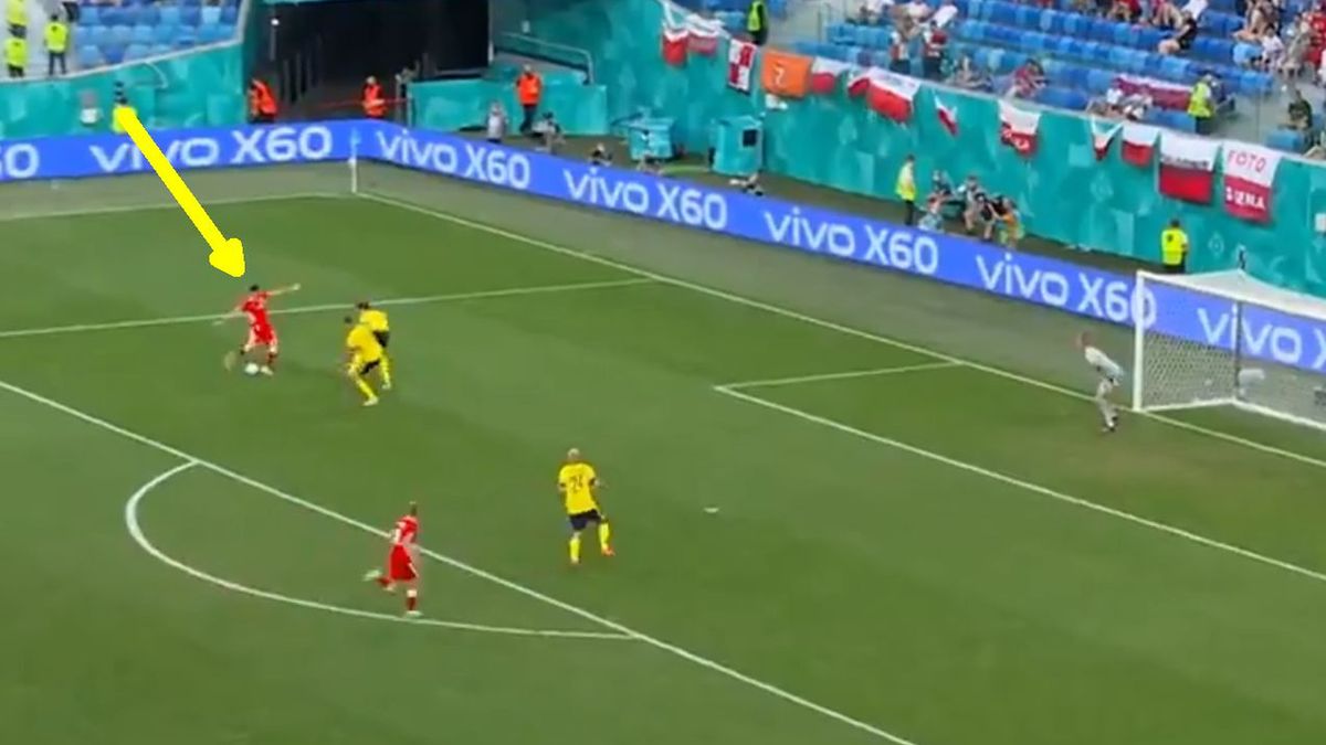 El hermoso gol de Robert Lewandowski contra Suecia en la Eurocopa 2020