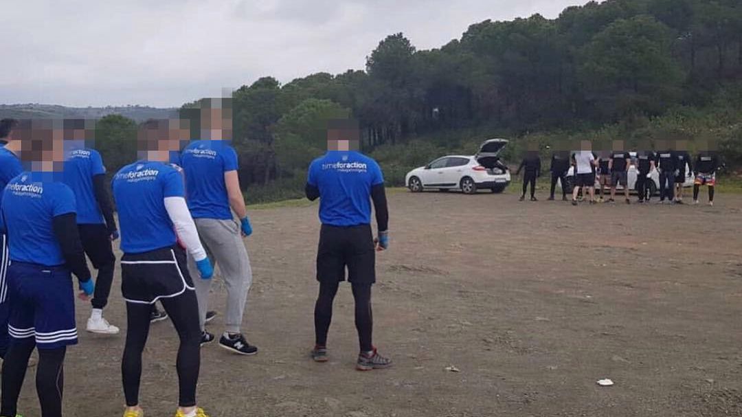 Facebook / Na zdjęciu: ustawka kiboli Malagi i Realu Madryt