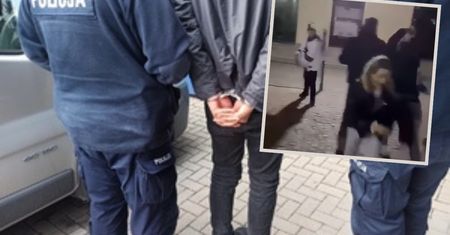Wstrząsające sceny na ulicy. Policja zatrzymała dwóch obcokrajowców z nożem