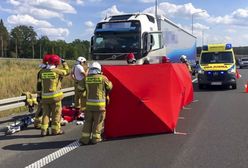 Śmierć za kierownicą na S-3 pod Biedrzychową. Tir nagle zjechał z drogi