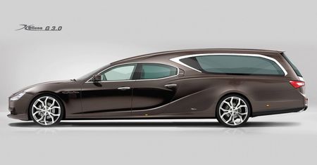 Maserati Ghibli jako pogrzebowy karawan