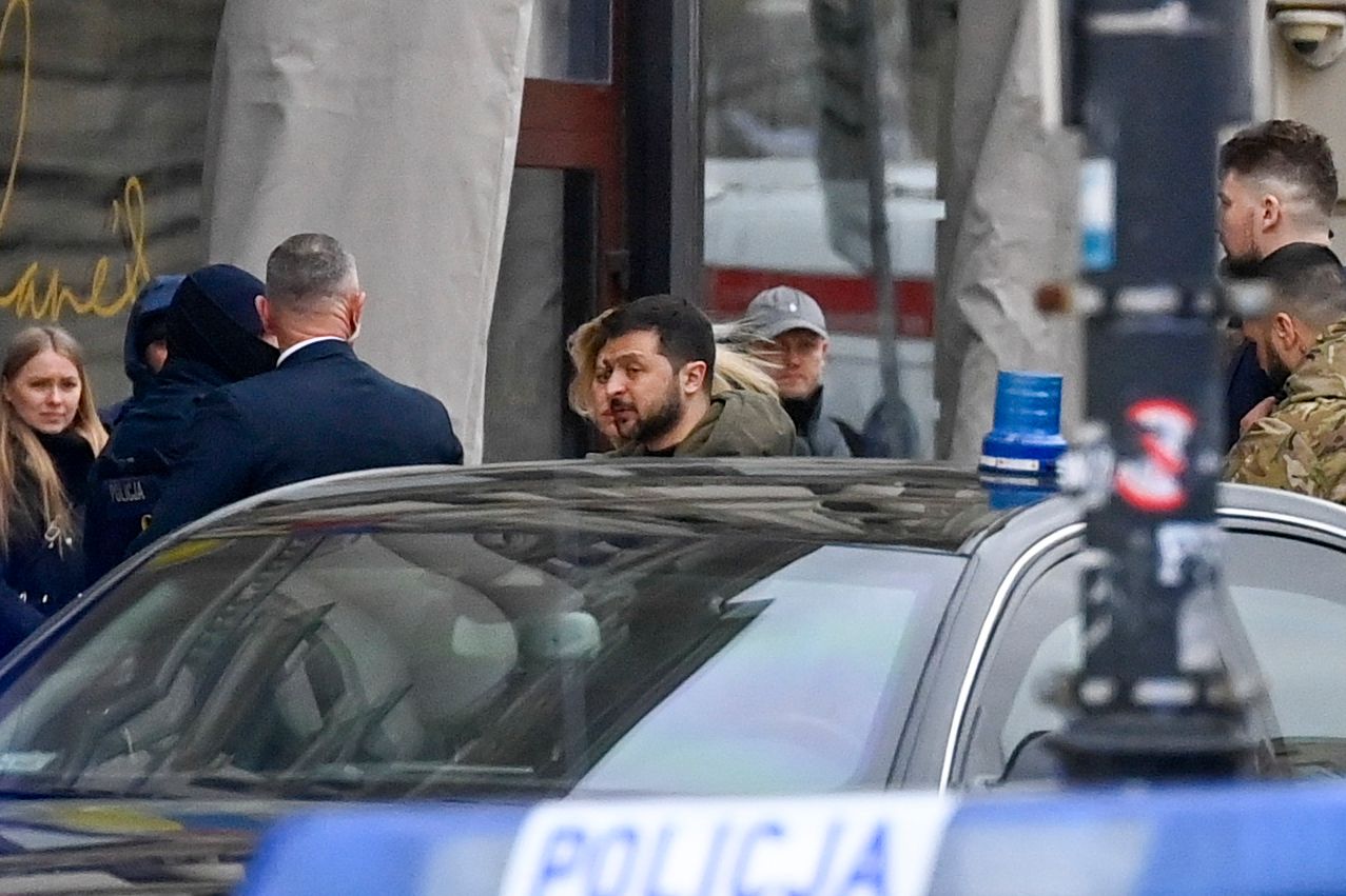 Wołodymyr Zełenski i Ołena Zełenska w Polsce (fot. Akpa)