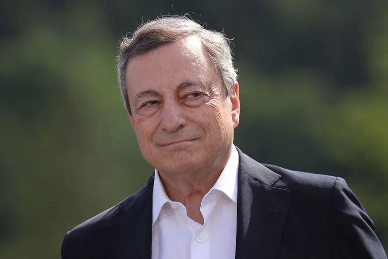 Na zdjęciu Mario Draghi. Premierem Włoch był od 2021 r.
