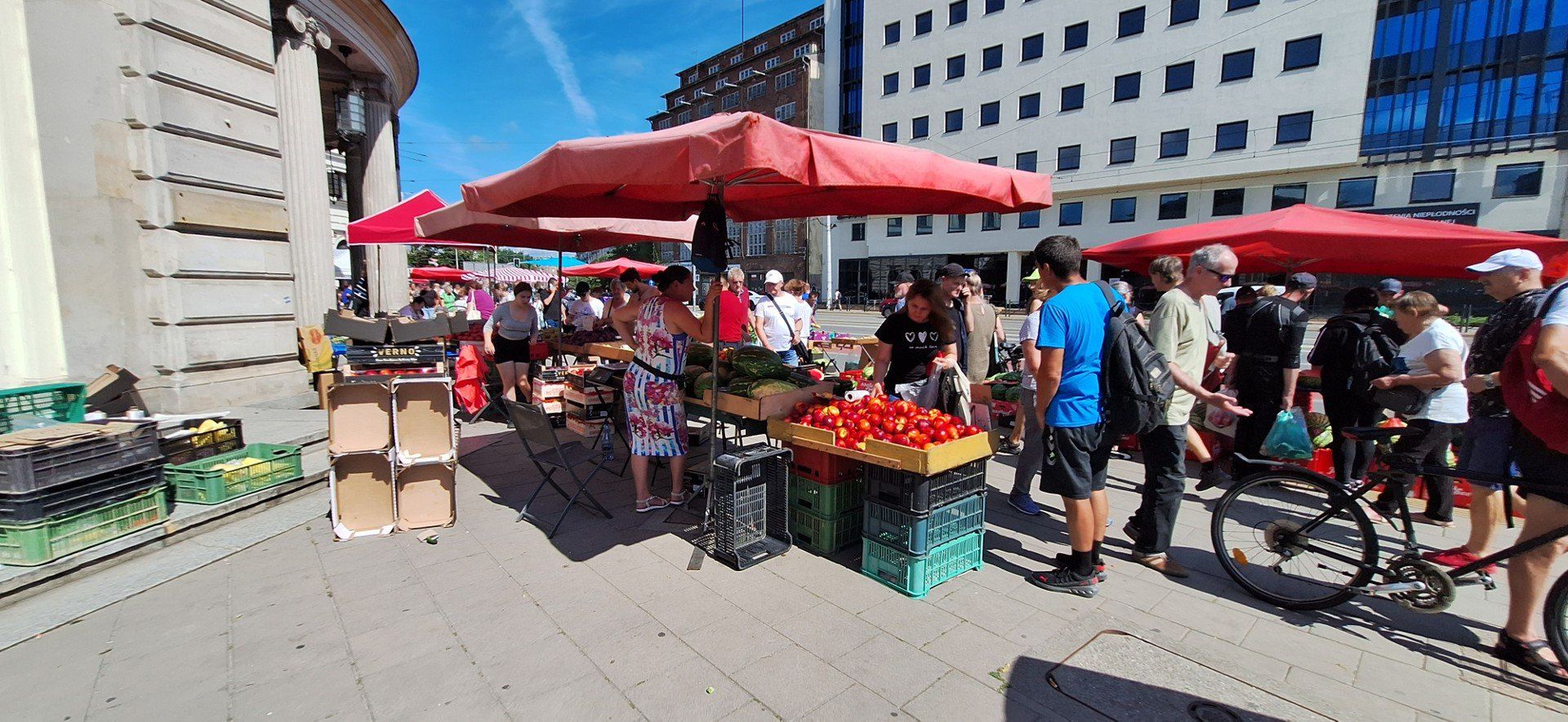 Owoce i warzywa na dworcu Świebodzkim