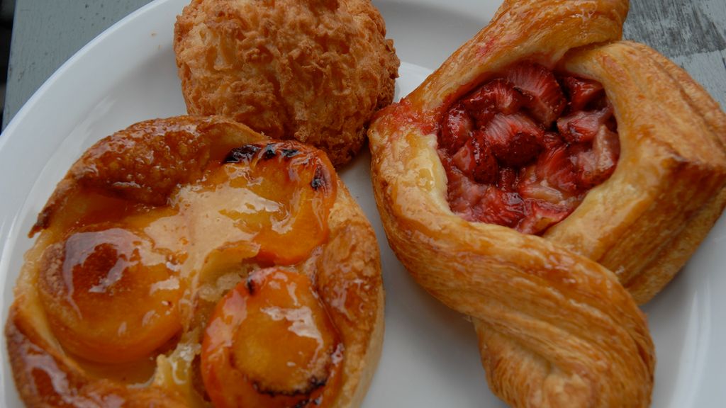 Ciasto duńskie z owocami (niewzbogacone)