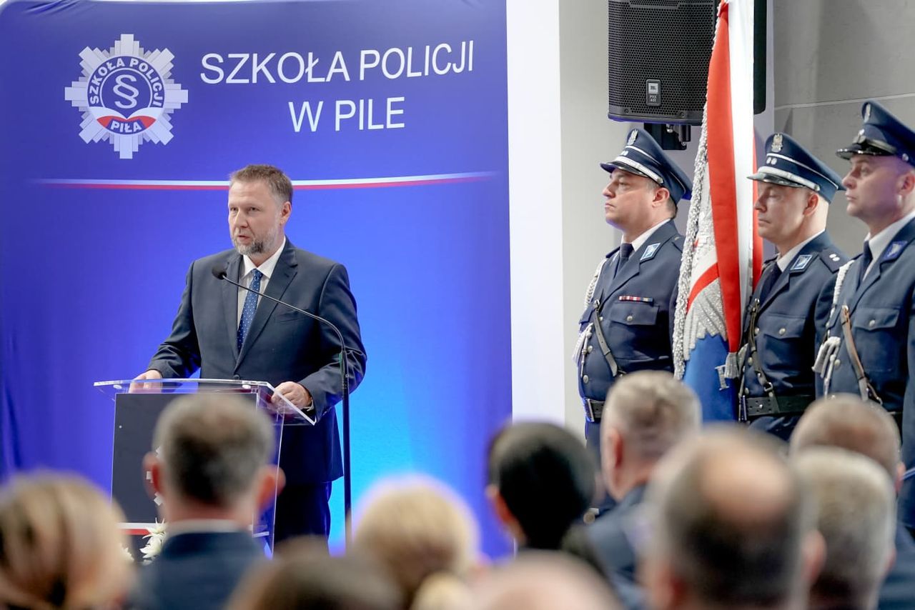Święto Policji w Pile: minister Kierwiński odwiedził Szkołę Policji