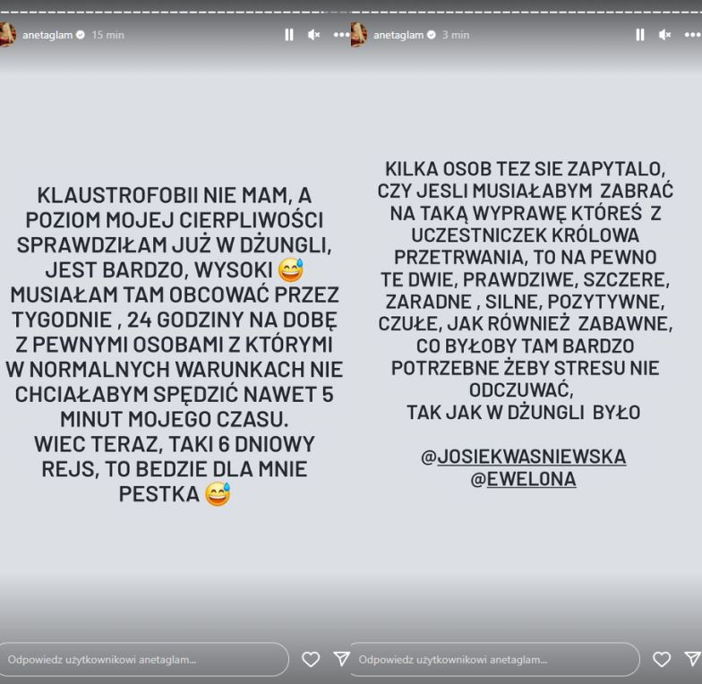 Aneta Glam przygotowuje się do lotu wokół Księżyca