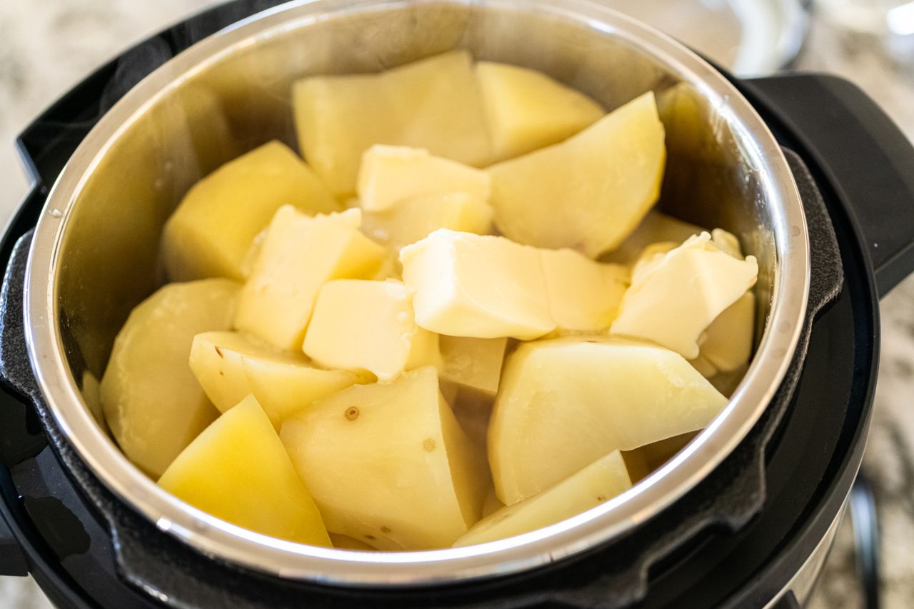 Cooked potatoes