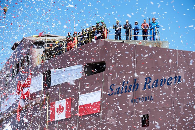 Chrzest dwóch promów z polskiej stoczni. Popłyną do Kanady