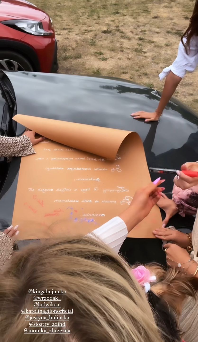 Marcelina Zawadzka wyprawiła ogrodowe baby shower