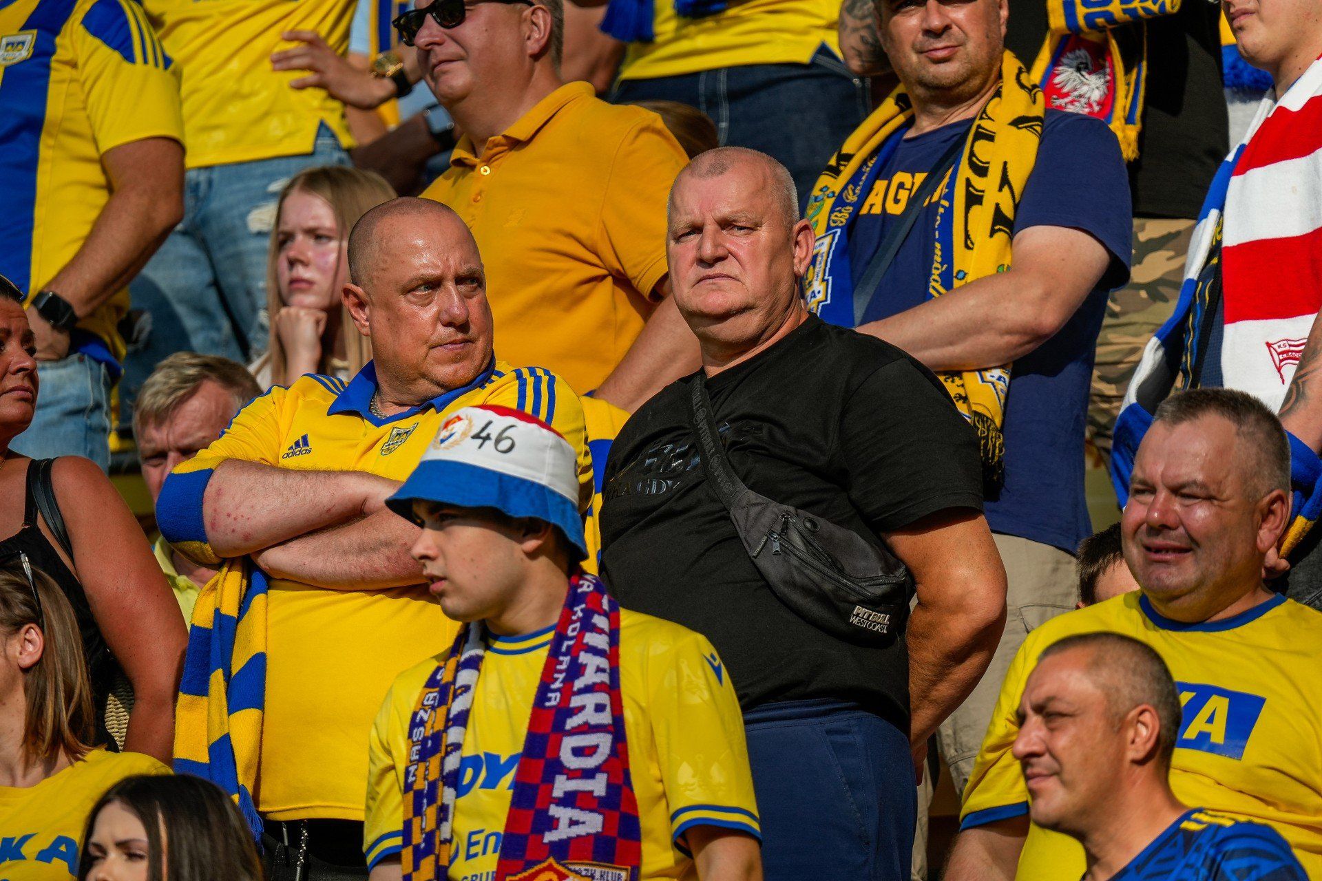 Kibice na meczu Arka Gdynia - Pogoń Szczecin
