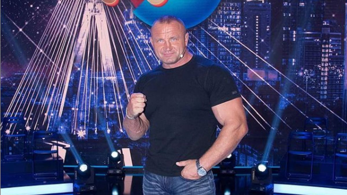 Pudzian wziął swojego słonia. Ciężka praca przed zawodnikiem MMA