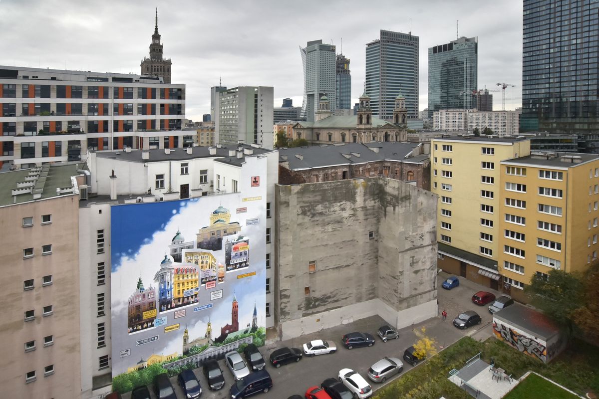 Warszawa. W Śródmieściu odsłonięto nowy mural